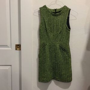 Green & Black glittery Size 4 Topshop mini dress
